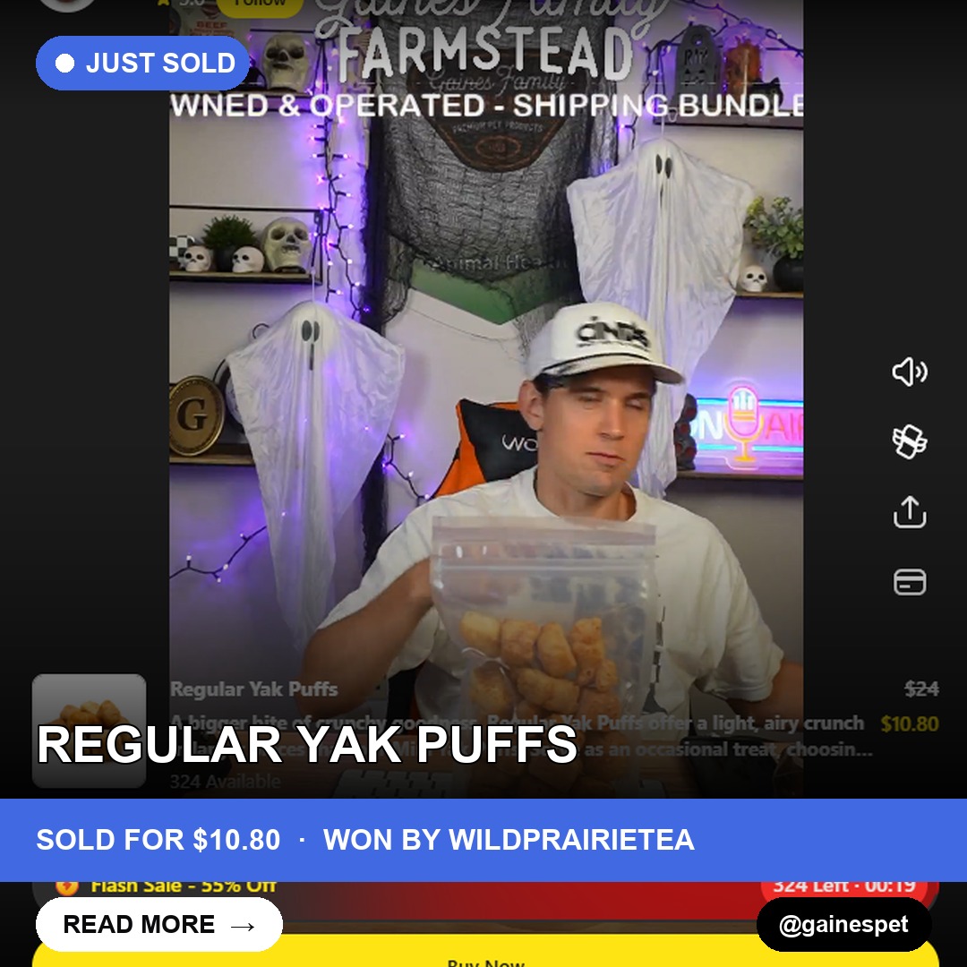 Rare Score: Wild Prairie Tea Snags the Regular Yak Puffs for $10.80!