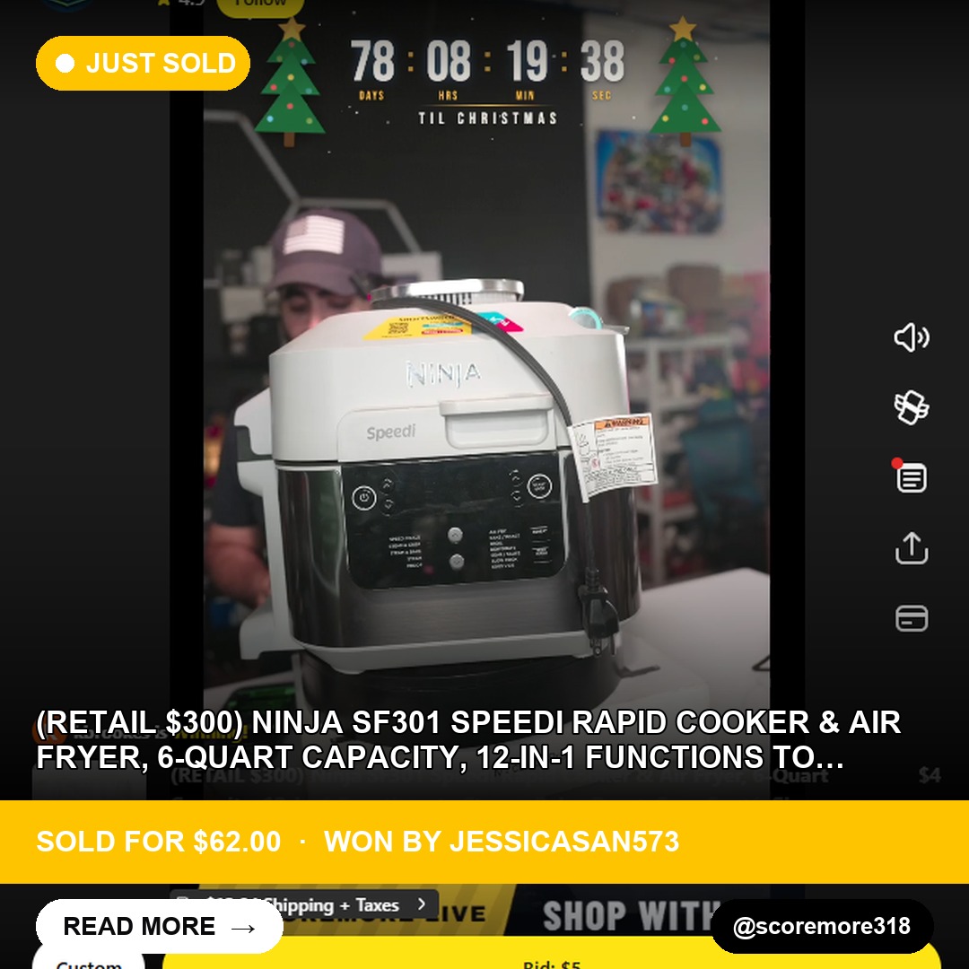 Sizzling Deal: Ninja Speedi Rapid Cooker & Air Fryer Sells for Under $62!
