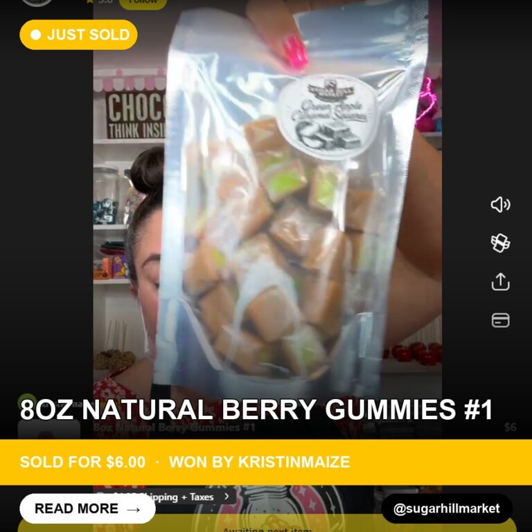 Sweet Deal on Whatnot: 8oz Natural Berry Gummies Sell for $6