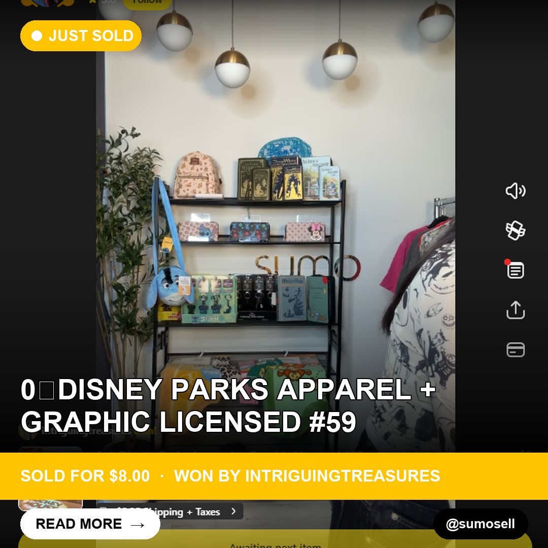 Halloween Treat: Disney Parks Apparel Sells for $8 on Whatnot