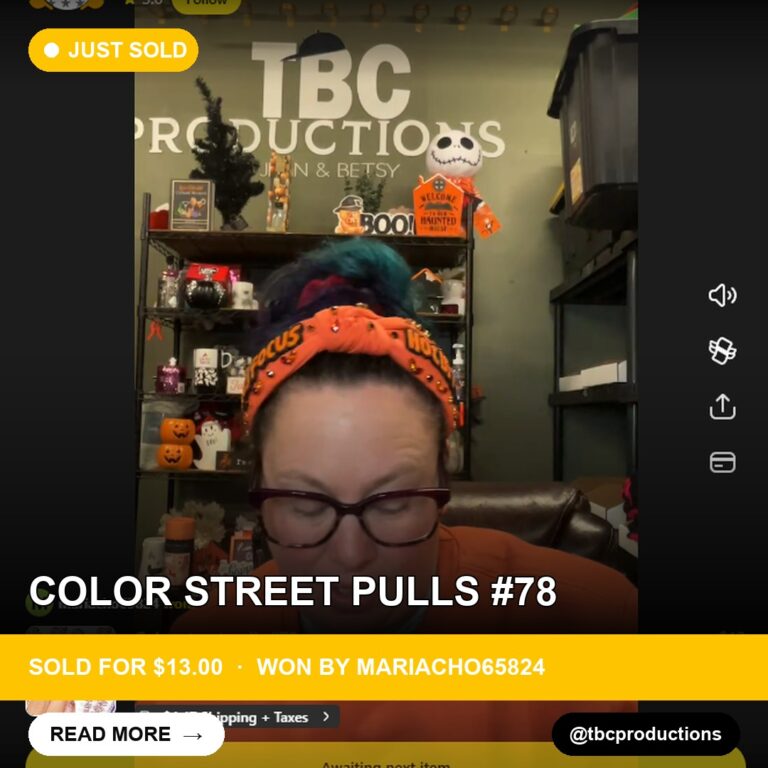 Color Street Pulls #78 Sells for $13