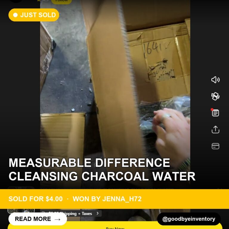 Cleansing Charcoal Water Sold for $4