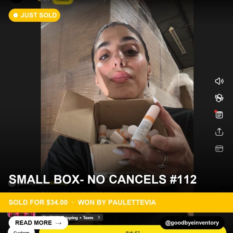 Goodbye Inventory: Small Box with a Side of Makeup History Sells For $34