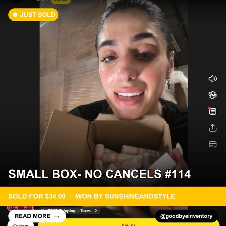 Beauty Goes Digital: SMALL BOX- NO CANCELS Sells for $34