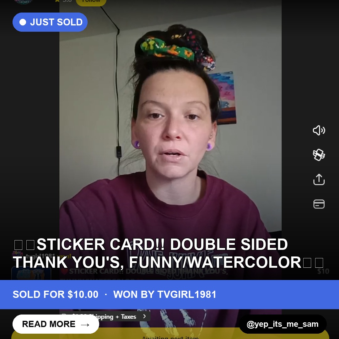 Tempting Thank You's: 12 Double-Sided Sticker Cards Bring in a Painless $10