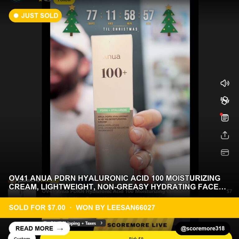 K-Beauty Face Moisturizer Sells for $7 in Whatnot Live Auction