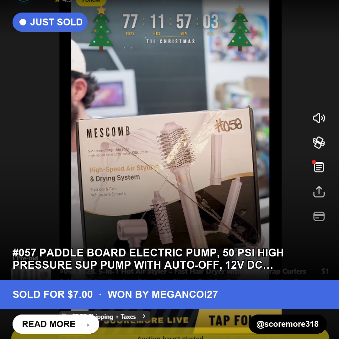 Electric SUP Pump Scores Big at Whatnot Sale