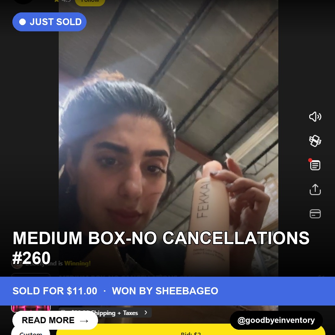 Live Auction Surprise: "MEDIUM BOX" Unveiled