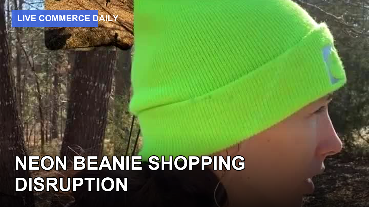 NEON BEANIE SHOPPING DISRUPTION #shorts