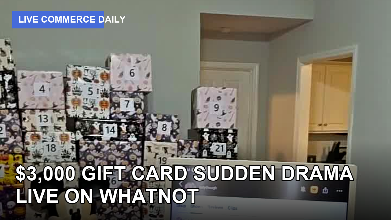 $3,000 Gift Card Sudden Drama Live On Whatnot #shorts